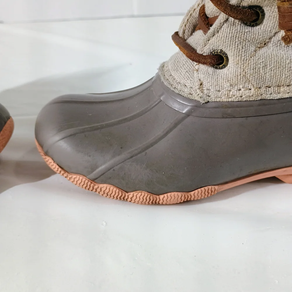 Sperry Kids Brown and Tan Duck Boots